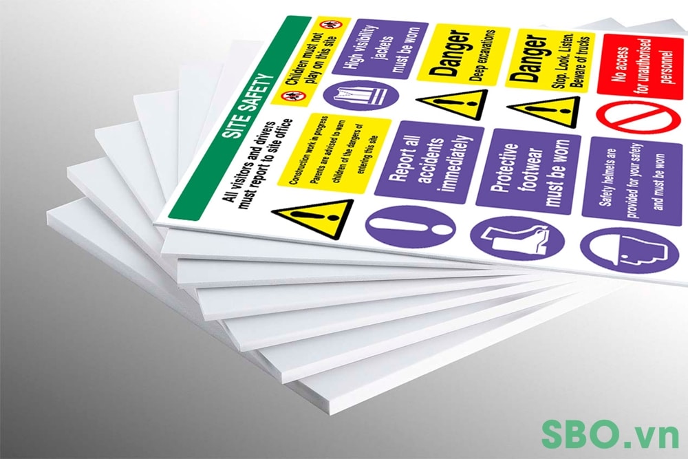bảng chỉ dẫn bằng formex dán decal giá rẻ