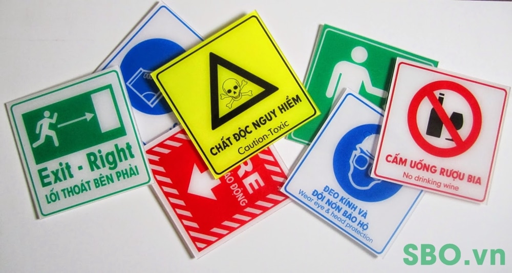 Bảng chỉ dẫn lối thoát hiểm an toàn mica