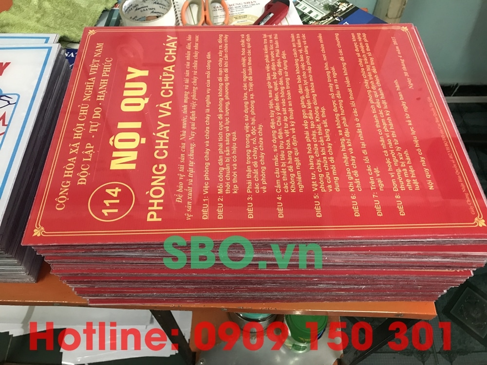 bảng nội quy pccc mica