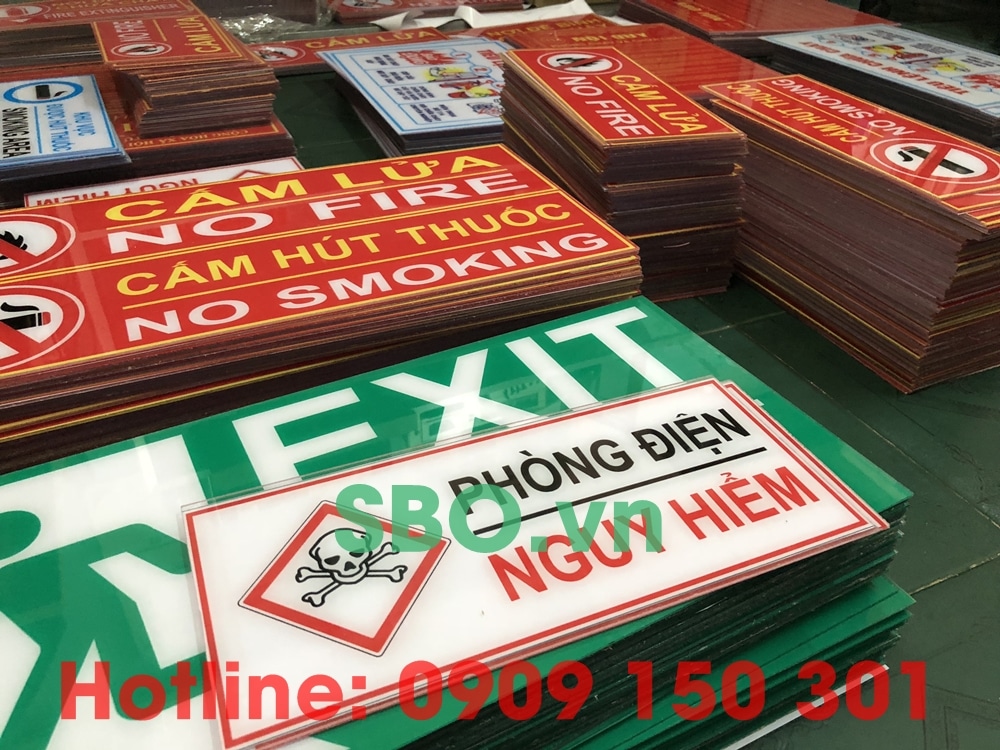 bảng phòng điện nguy hiểm an toàn pccc