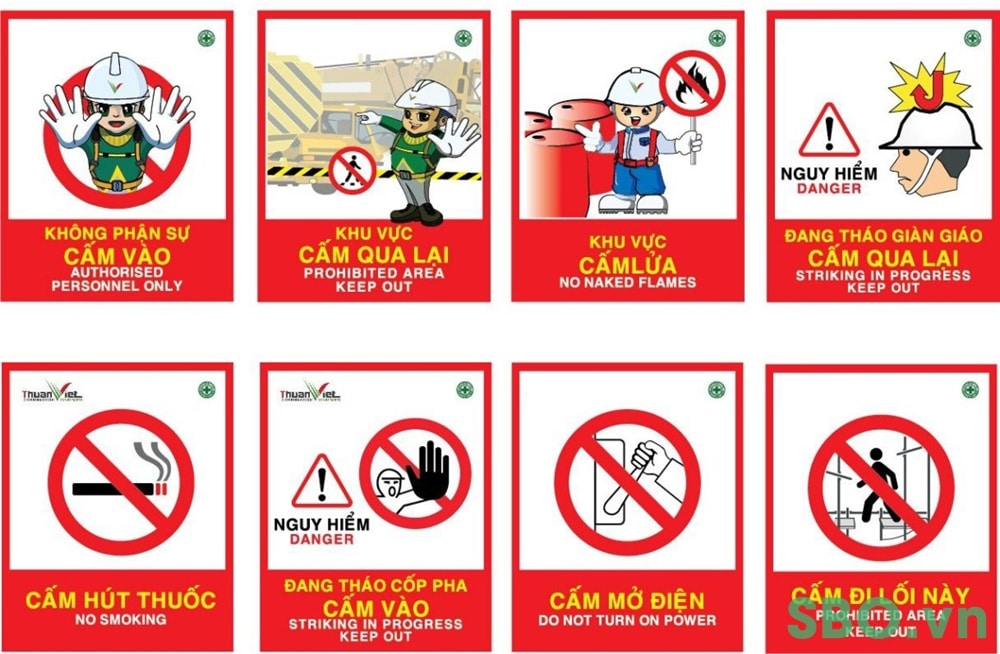 Biển báo an toàn trong công trình