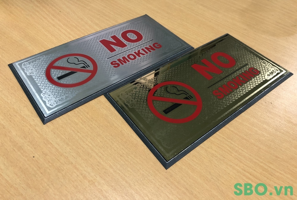 bảng chỉ dẫn bằng alu gương in UV