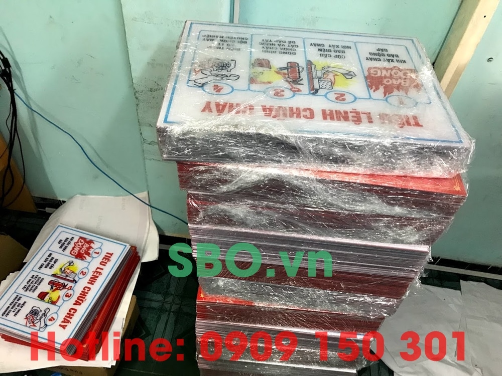 đặt làm bảng báo phòng cháy chữa cháy theo yêu cầu