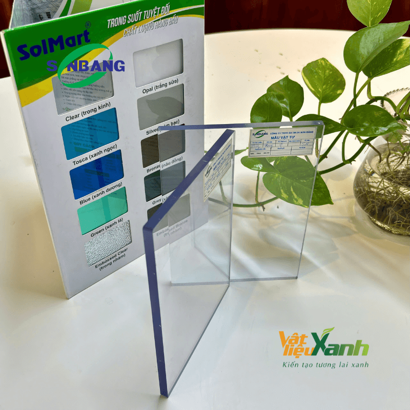 tam polycarbonate dac 8mm Solmart Son Bang 1 tấm polycarbonate đặc 8mm Solmart Sơn Băng 1