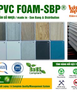 Ván gỗ nhựa PVC Foam SBP tại Sơn băng