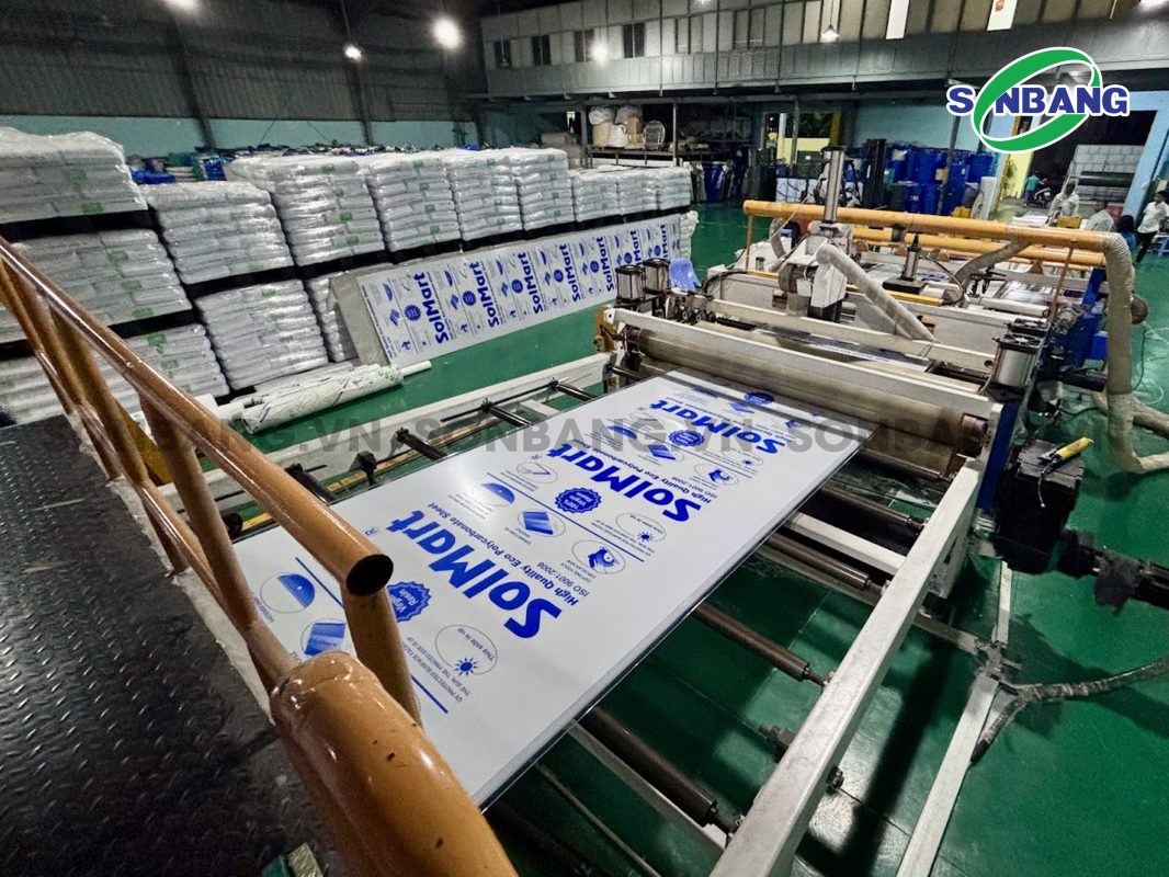Nhà máy sản xuất poly đặc solmart thuộc công ty Sơn Băng