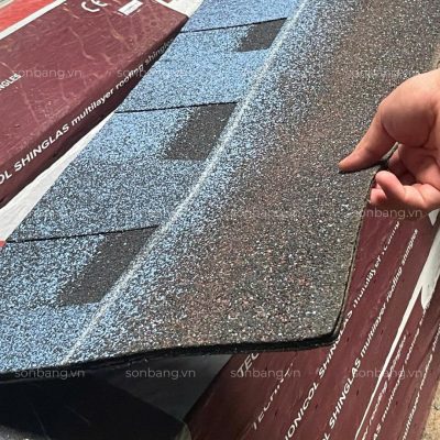 do day tam lop sinh thai ngoi bitum Ngói bitum phủ đá cao cấp dùng cho lợp mái