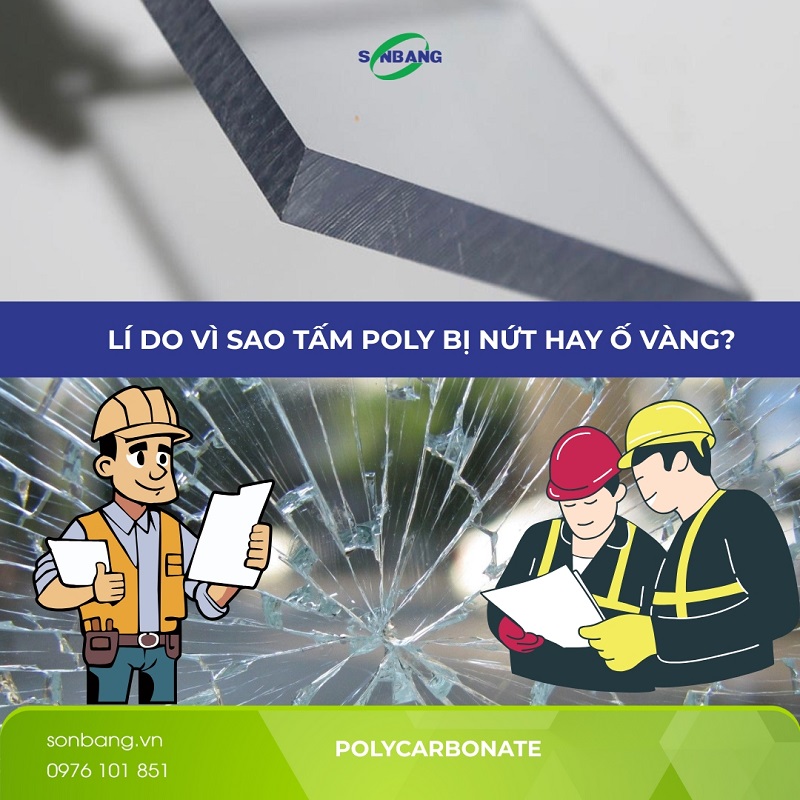 tấm polycarbonate chất lượng sẽ không bị nứt và ố vàng