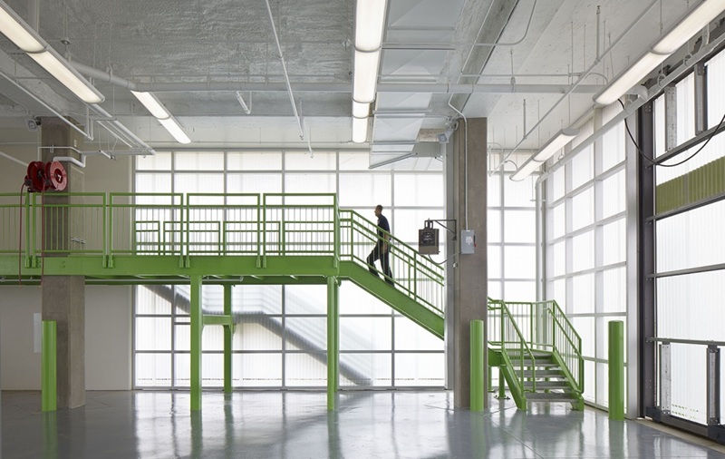 Tấm polycarbonate tại trạm cứu hỏa Galveston