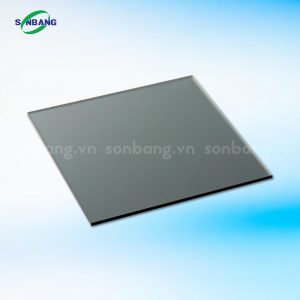 tấm polycarbonate đặc màu xám khói Solmart đầy đủ độ dày và kích thước