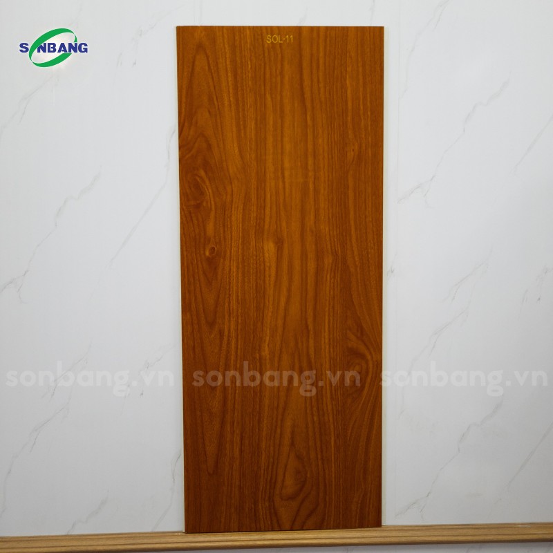 Tấm nano ốp tường vân gỗ loại phẳng SOL-11