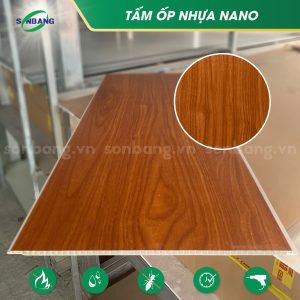 Tấm nano ốp tường vân gỗ loại phẳng SOL-11