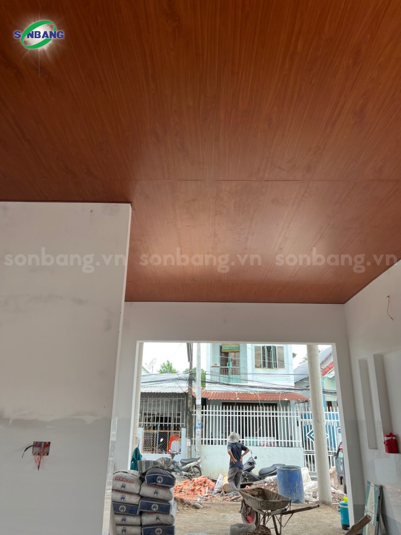 Tấm nano ốp tường vân gỗ loại phẳng SOL-11