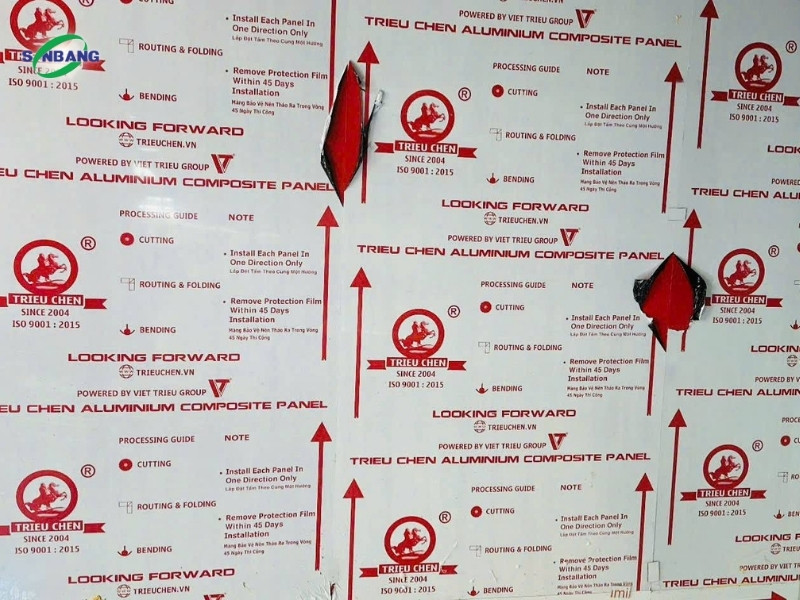 Tấm ốp hợp kim nhôm Triều Chen bảo hành 10 năm