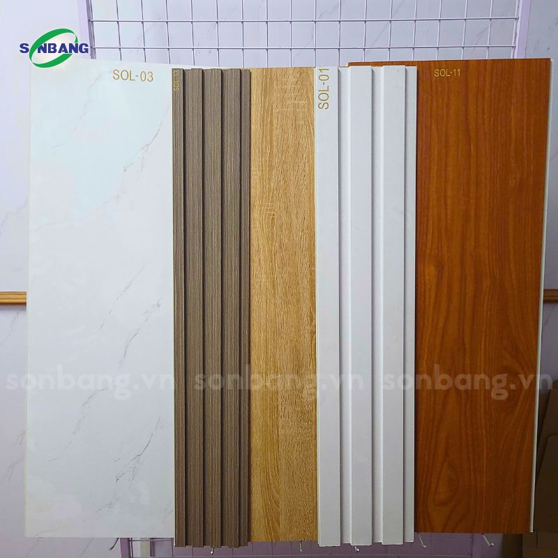 Tấm nhựa ốp tường nano loại phẳng và lam sóng