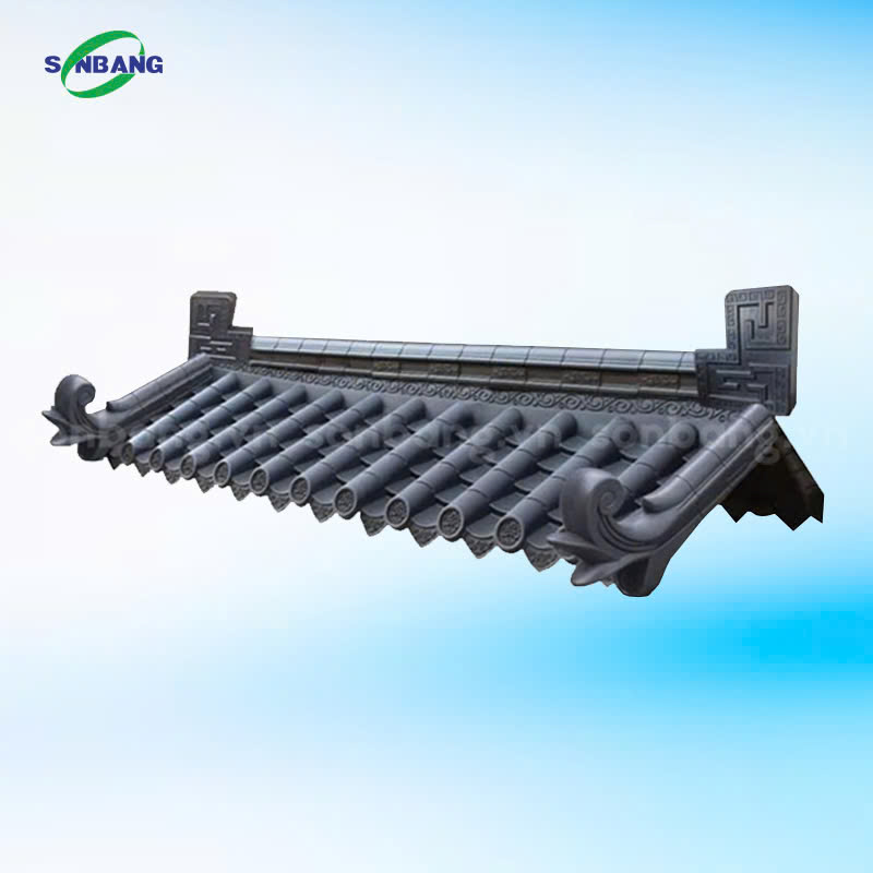 Ngói nhựa âm dương dùng để lợp mái 