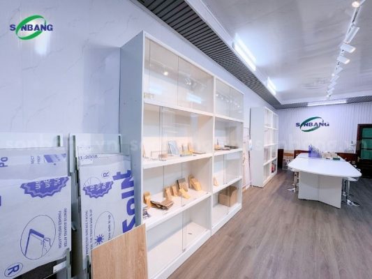 Vách ngăn văn phòng nano vân đá