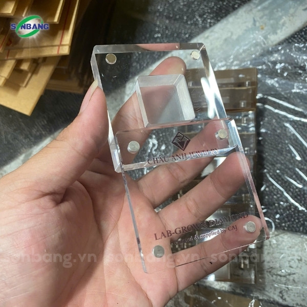 Gia công hộp đựng kim cương bằng mica Đài Loan tại Sơn Băng