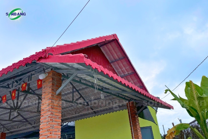 Lợp mái ngói nhựa PVC ASA cho nhà hàng GenZyx