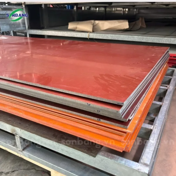 phip nau 9 Tấm nhựa phíp nâu cốt vải chống va đập, cách điện - Ảnh 3