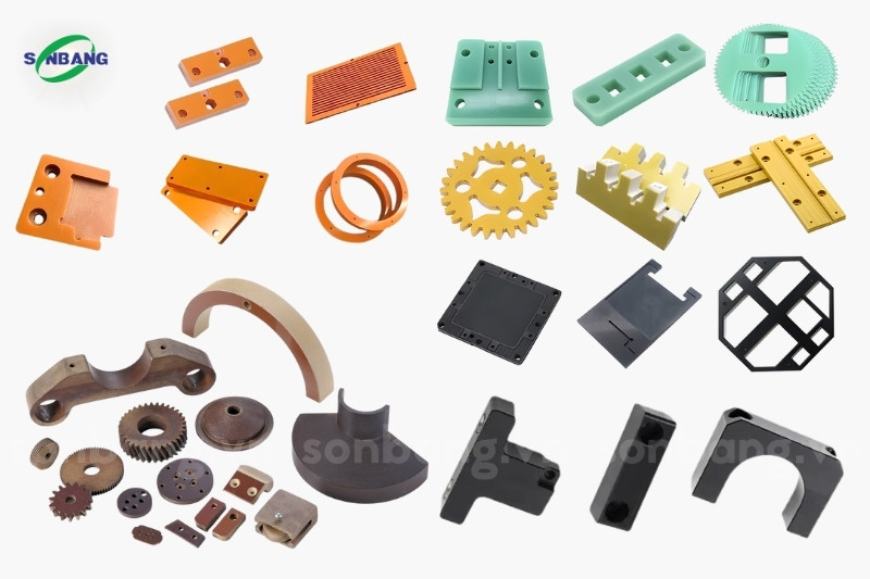 Các linh kiện cơ khí, điện tử được làm từ phíp cách điện