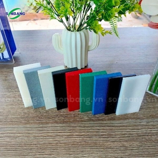 Tấm nhựa HDPE kỹ thuật nhiều màu sắc