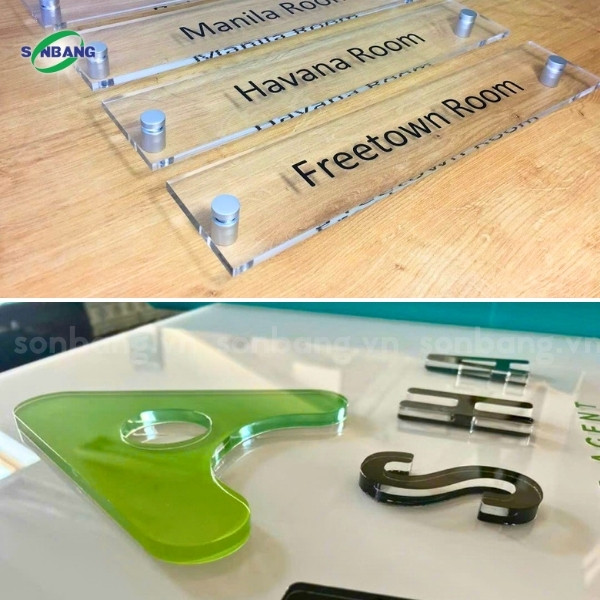 tam mica 10mm dai loan 8 Gia công biển hiệu bằng tấm mica 10mm Đài Loan