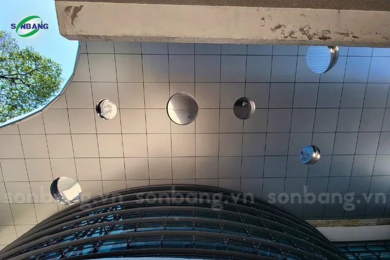 2500m2 tam alu trung tam thong tin khvcn 4 Tấm Alu trong nhà dày 2mm Alcorest hàng sẵn kho - Ảnh 5
